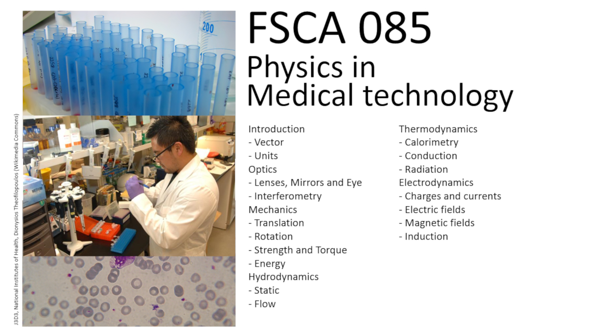 UACh-FSCA085 - Physics in Medical Technology