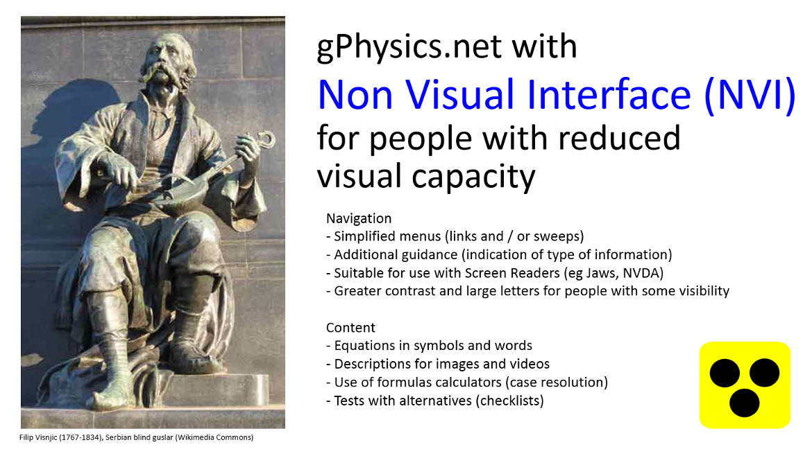 Welcome to the Non-Visual Interface version of gPhysics.net